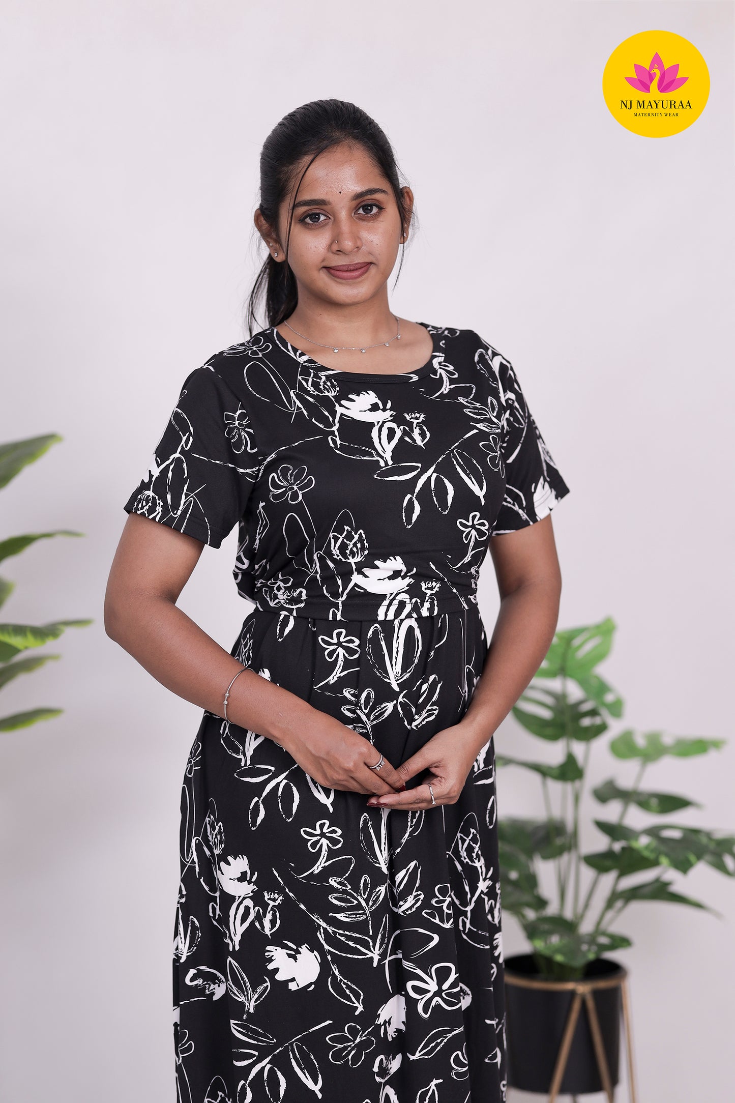 AMBAAL 31 - ZIPLESS FEEDING MATERNITY WEAR FULL ( Midi length )