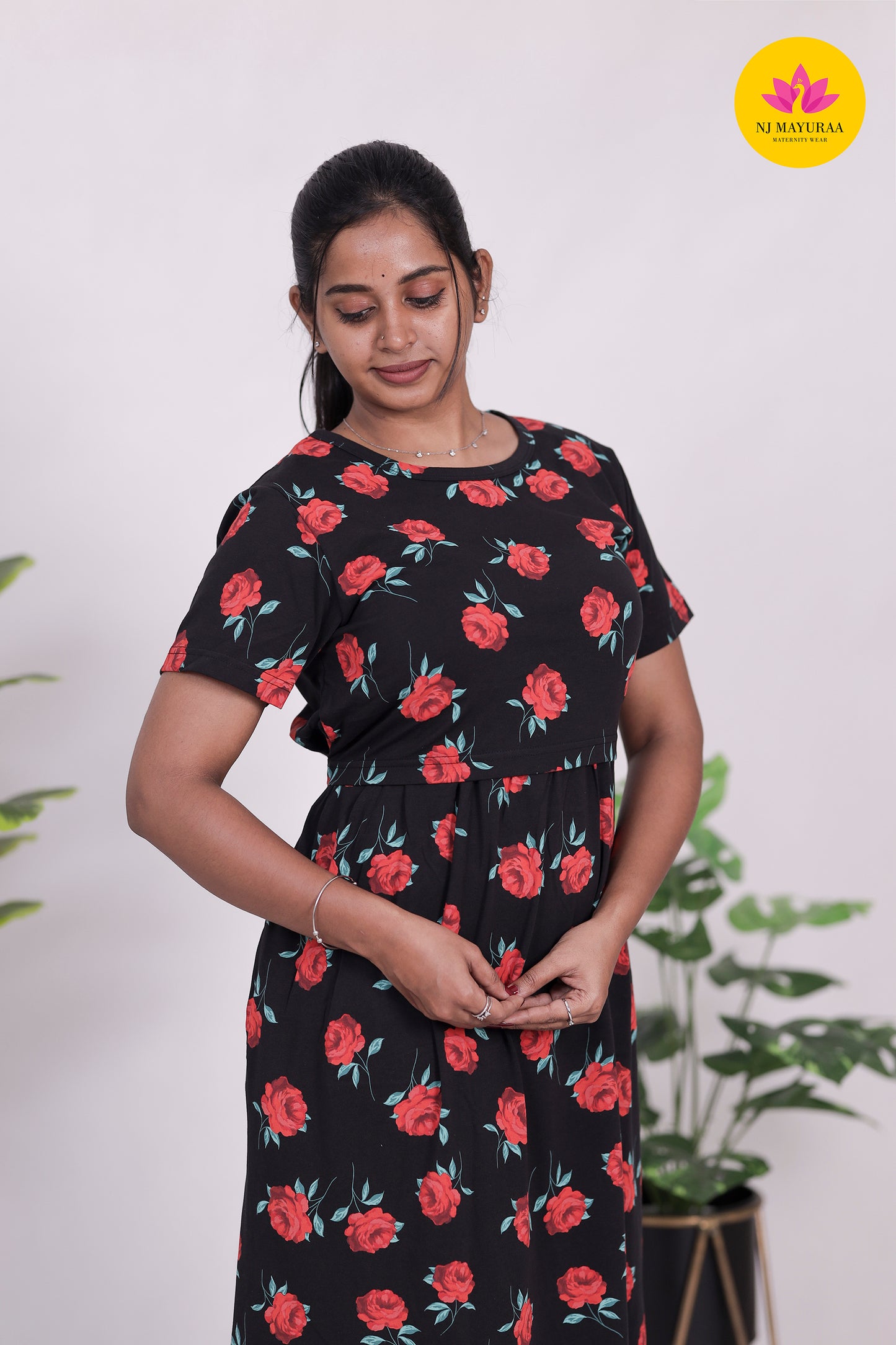 AMBAAL 32 - ZIPLESS FEEDING MATERNITY WEAR FULL ( Midi length )