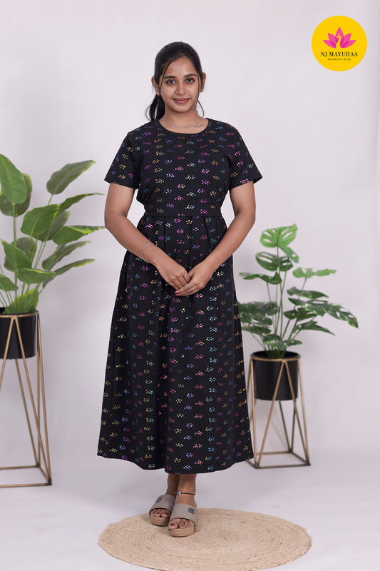 AMBAAL 34 - ZIPLESS FEEDING MATERNITY WEAR FULL ( Midi length )