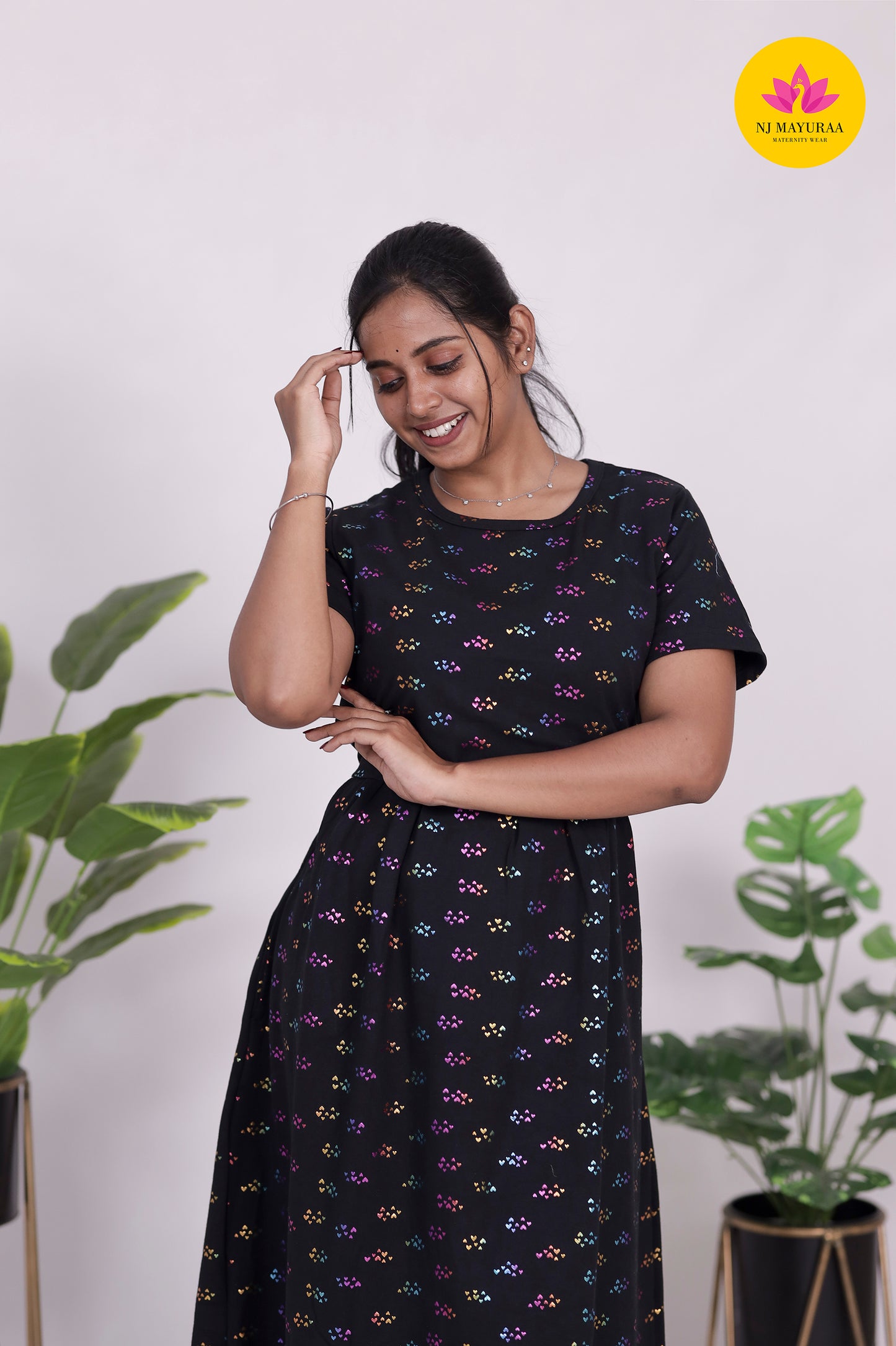 AMBAAL 34 - ZIPLESS FEEDING MATERNITY WEAR FULL ( Midi length )