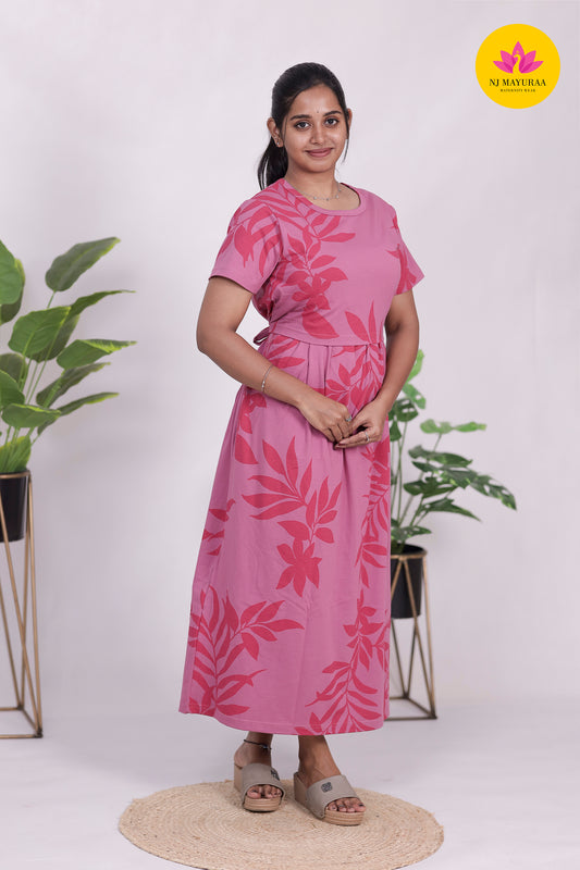 AMBAAL 36 - ZIPLESS FEEDING MATERNITY WEAR FULL ( Midi length )