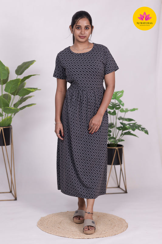AMBAAL 37 - ZIPLESS FEEDING MATERNITY WEAR FULL ( Midi length )