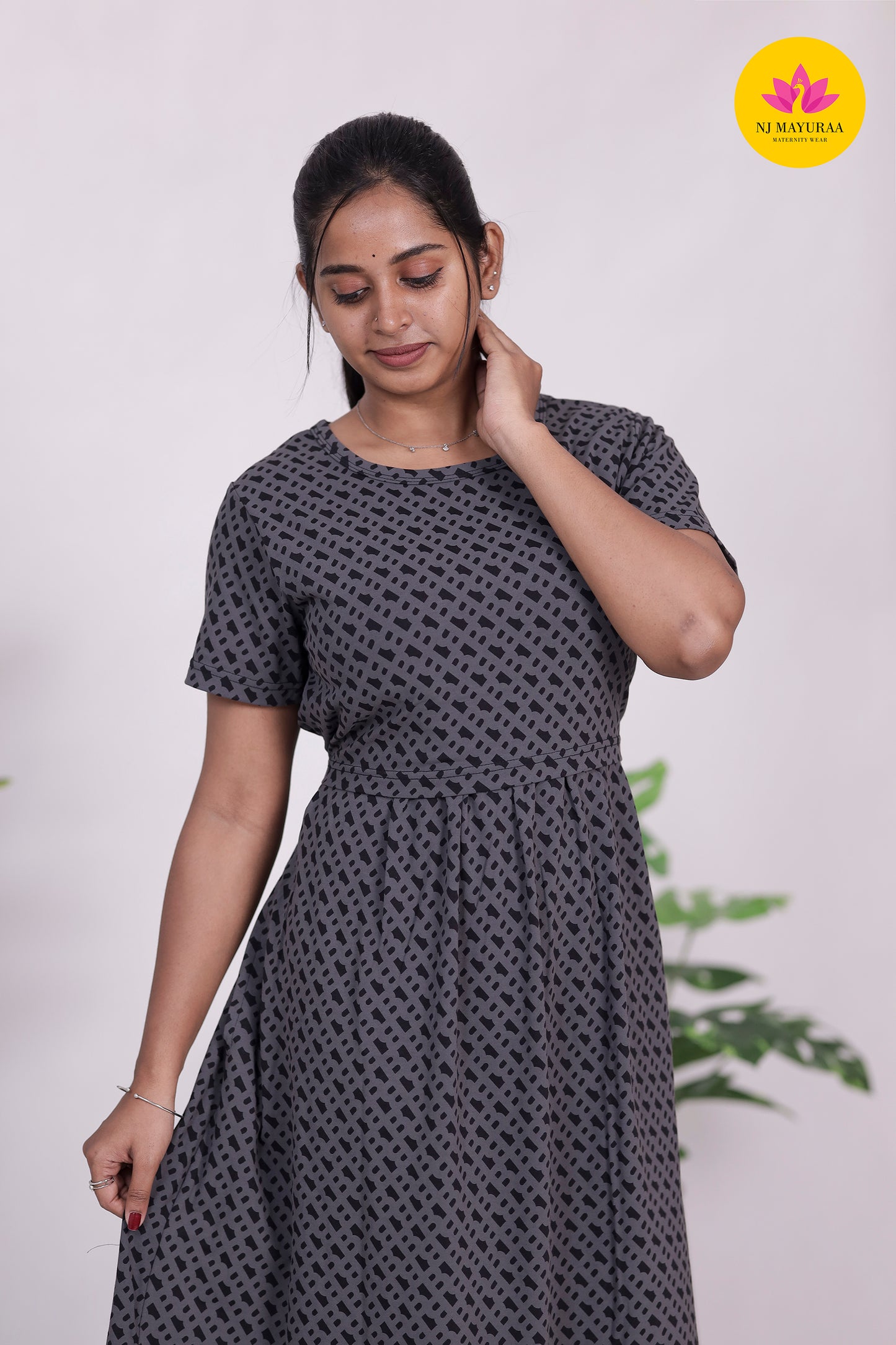 AMBAAL 37 - ZIPLESS FEEDING MATERNITY WEAR FULL ( Midi length )