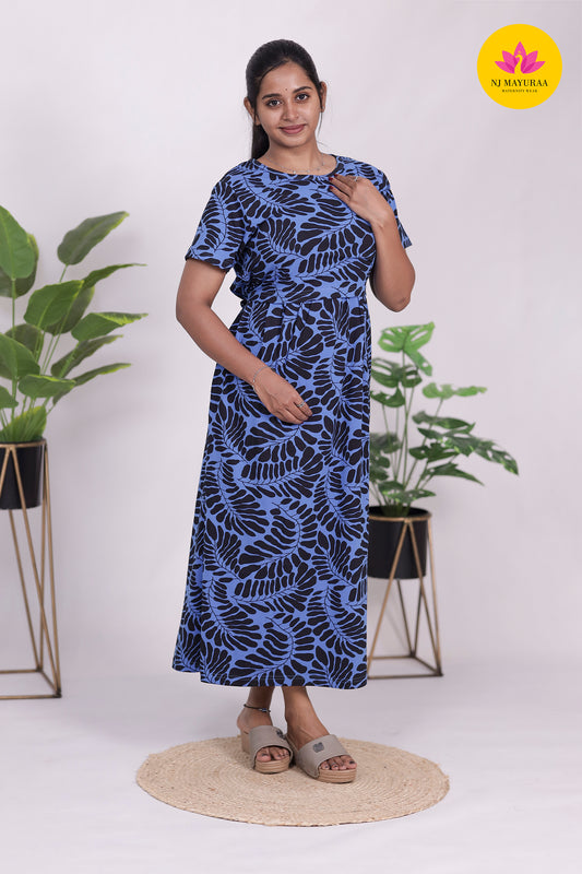 AMBAAL 38 - ZIPLESS FEEDING MATERNITY WEAR FULL ( Midi length )