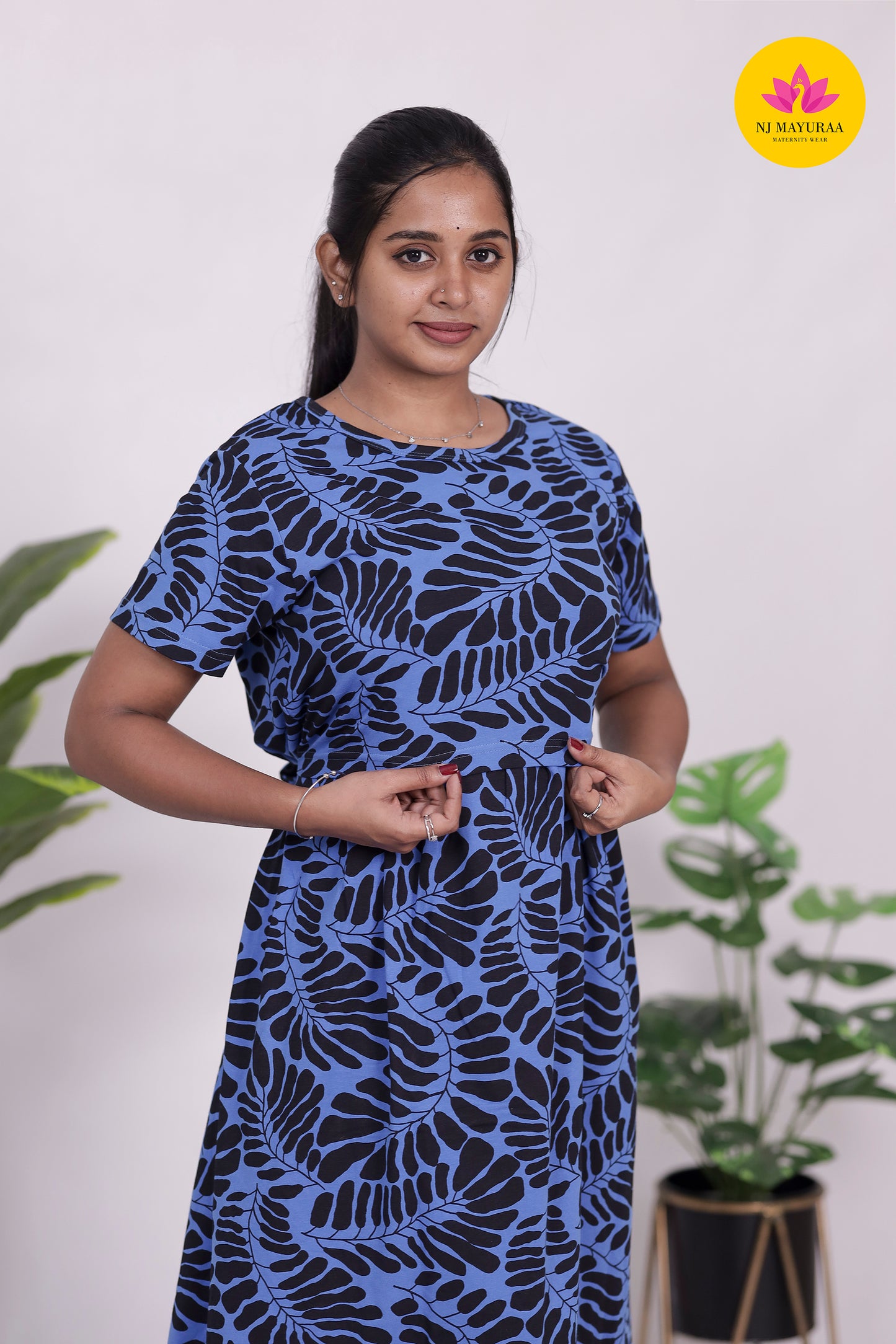 AMBAAL 38 - ZIPLESS FEEDING MATERNITY WEAR FULL ( Midi length )