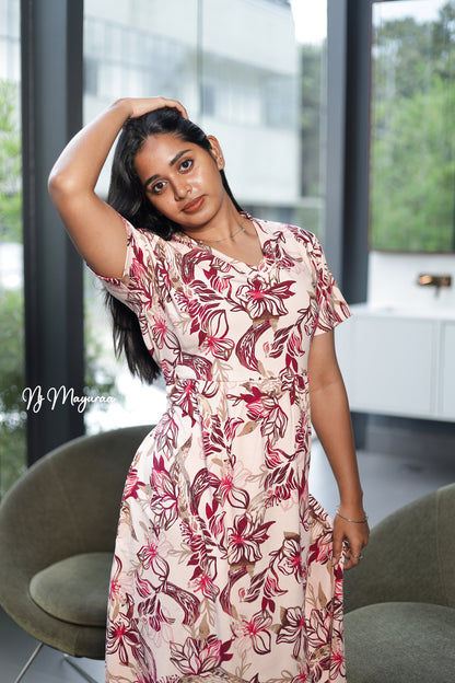 KUVERA 3=V-NECK NON- FEEDING MAXI WEAR FULL LENGTH