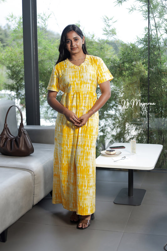 KUVERA 6= V-NECK NON FEEDING MAXI WEAR FULL LENGTH