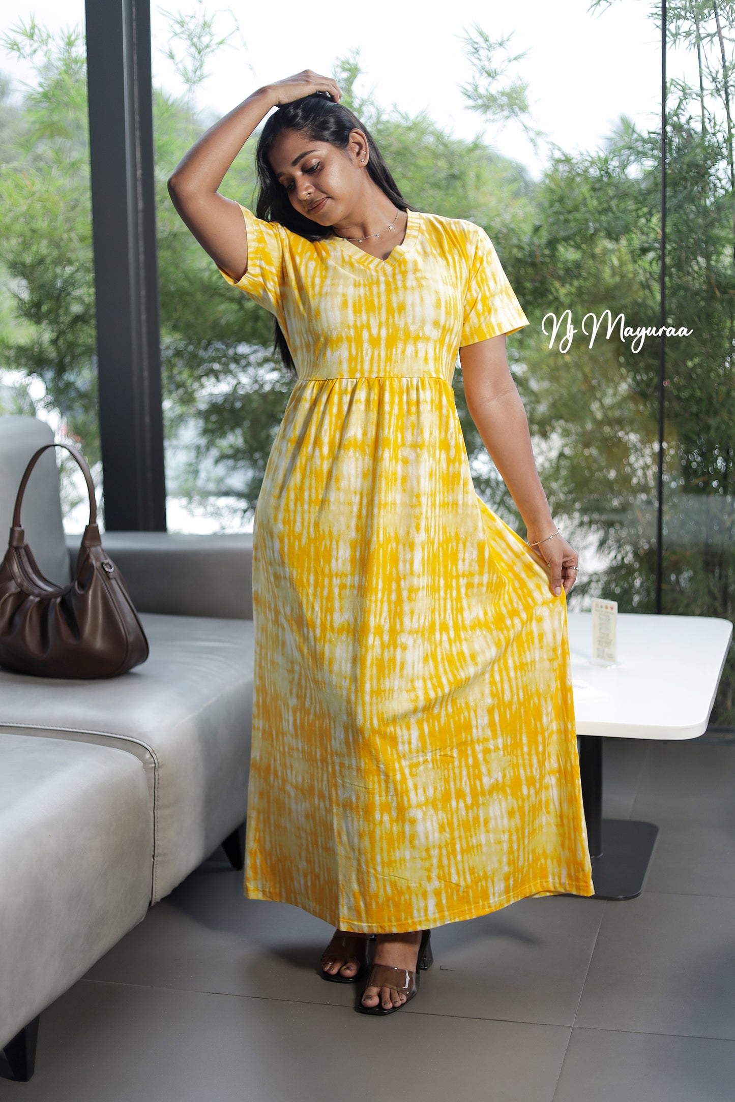 KUVERA 6= V-NECK NON FEEDING MAXI WEAR FULL LENGTH
