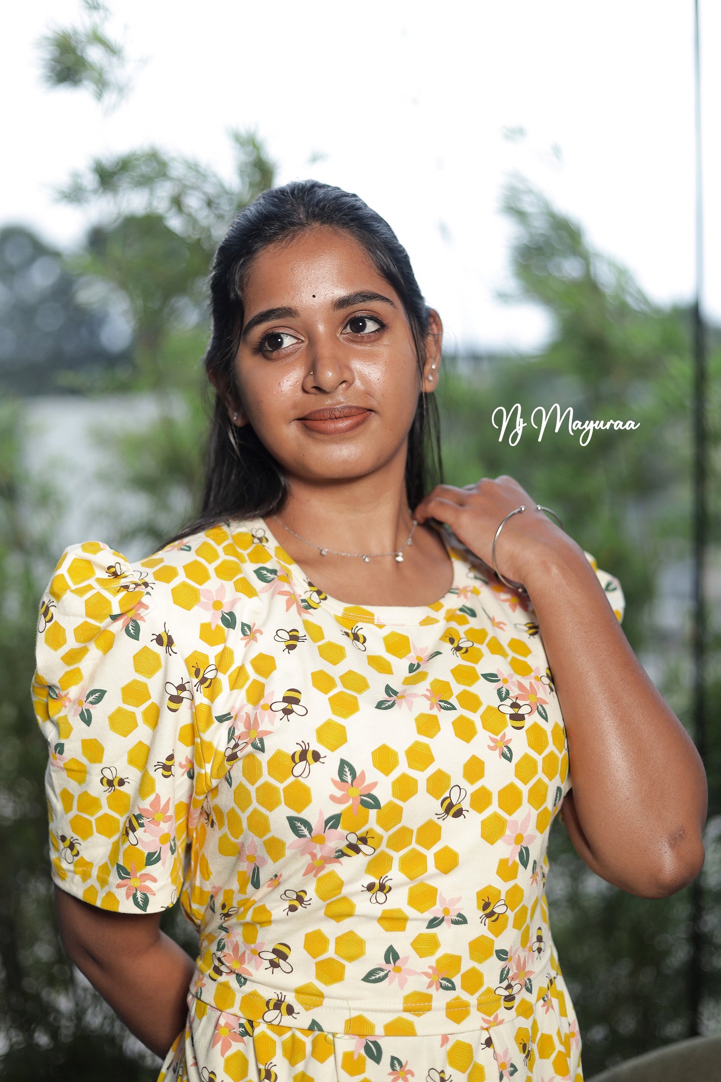 KUVERA 12-ZIPLESS MATERNITY WEAR PUFF SLEEVE