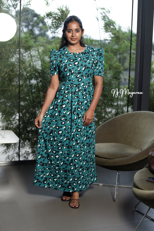 KUVERA 13-ZIPLESS MATERNITY WEAR PUFF SLEEVE