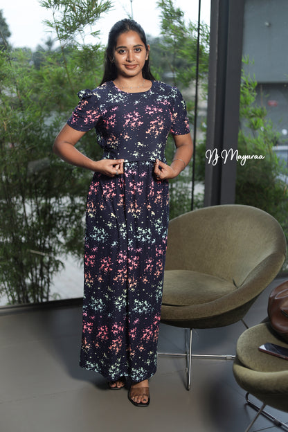 KUVERA 14-ZIPLESS MATERNITY WEAR PUFF SLEEVE