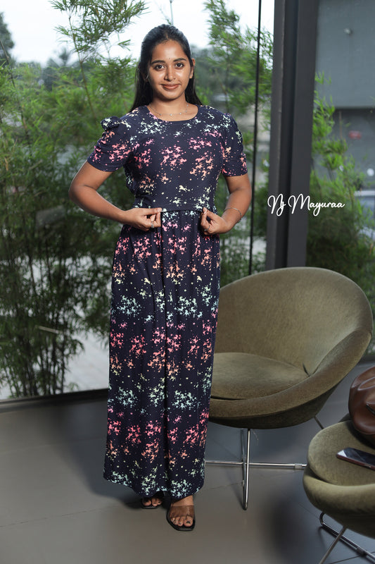 KUVERA 14-ZIPLESS MATERNITY WEAR PUFF SLEEVE
