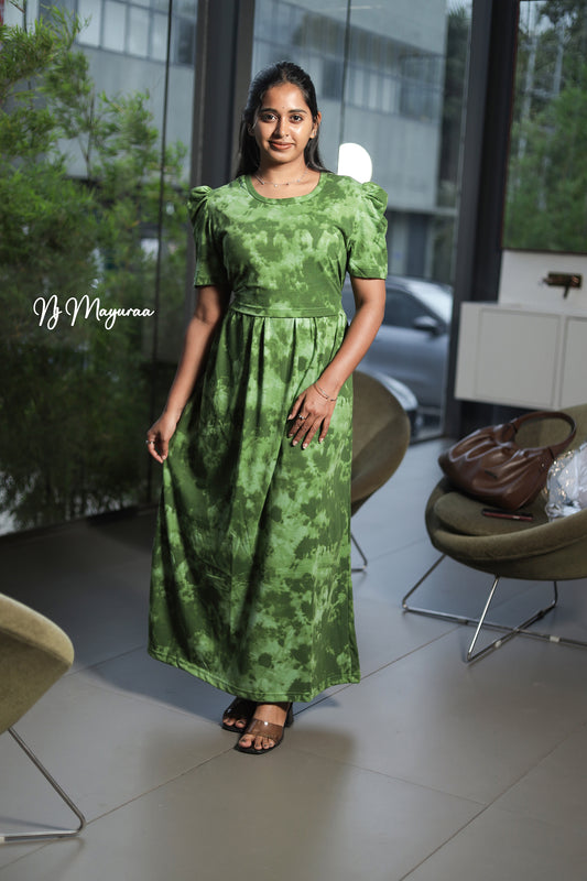 KUVERA 15-ZIPLESS MATERNITY WEAR PUFF SLEEVE