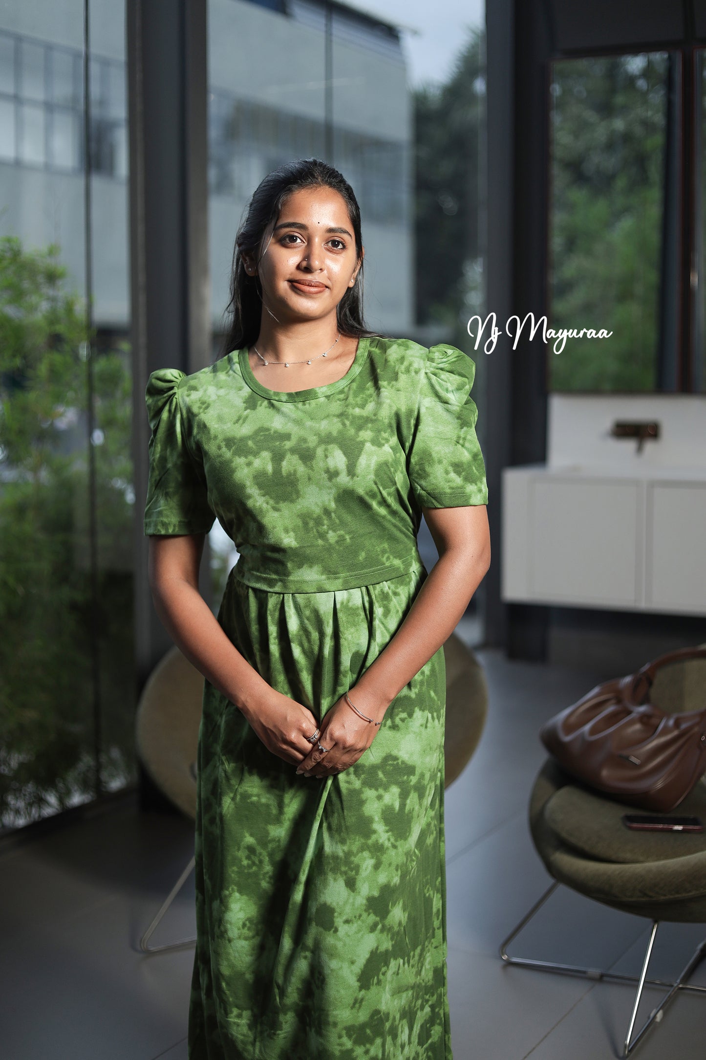 KUVERA 15-ZIPLESS MATERNITY WEAR PUFF SLEEVE