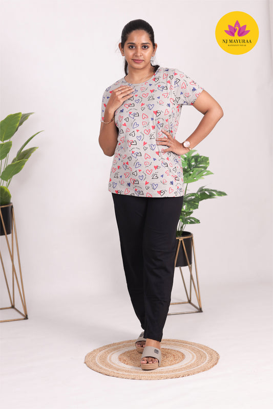 SRIDHA 37 -LADIES PAJAMA SET ( WITH POCKET WITH ROPE ADJUSTMENT)