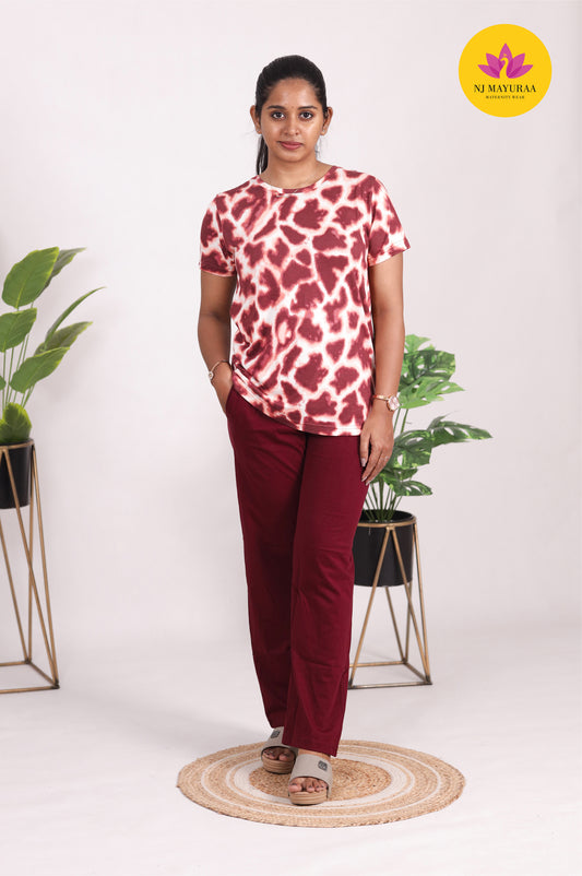 SRIDHA 38 -LADIES PAJAMA SET ( WITH POCKET WITH ROPE ADJUSTMENT)