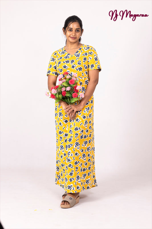 JANAKA 3 - NON FEEDING V-NECK MAXI FULL LENGTH
