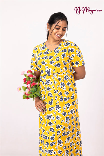 JANAKA 3 - NON FEEDING V-NECK MAXI FULL LENGTH