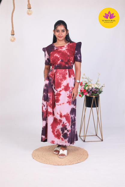 NARAYANI 1 -ZIPLESS MATERNITY WEAR PUFF SLEEVE