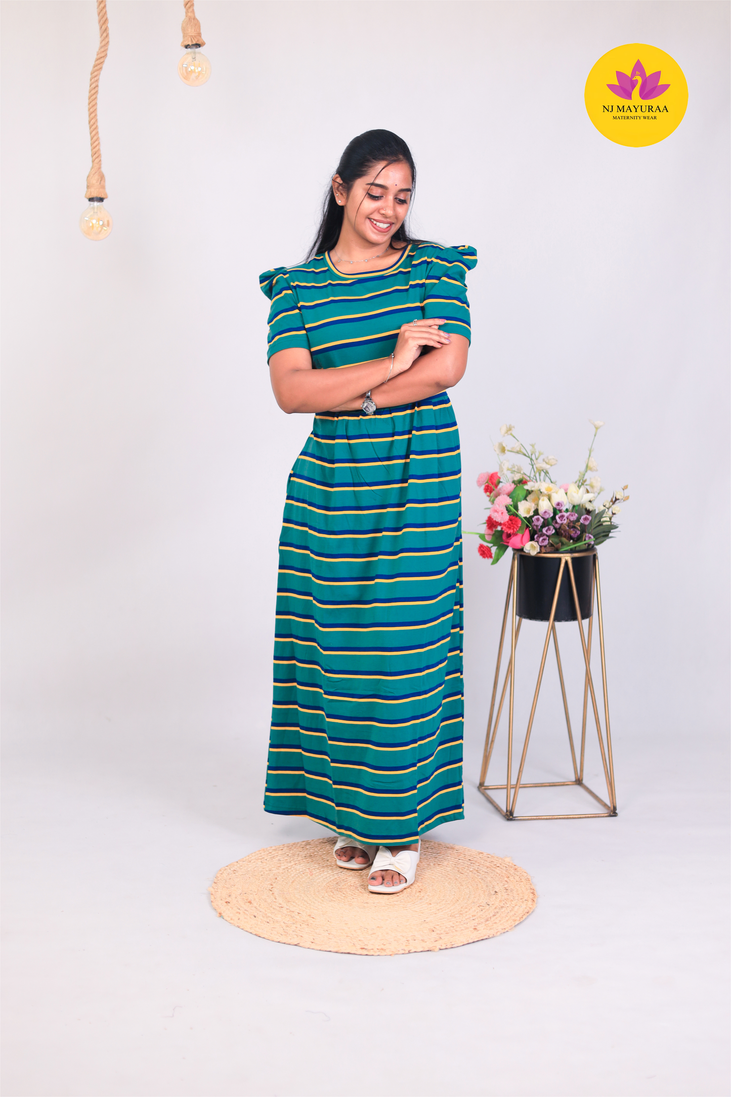 NARAYANI 6 -ZIPLESS MATERNITY WEAR PUFF SLEEVE