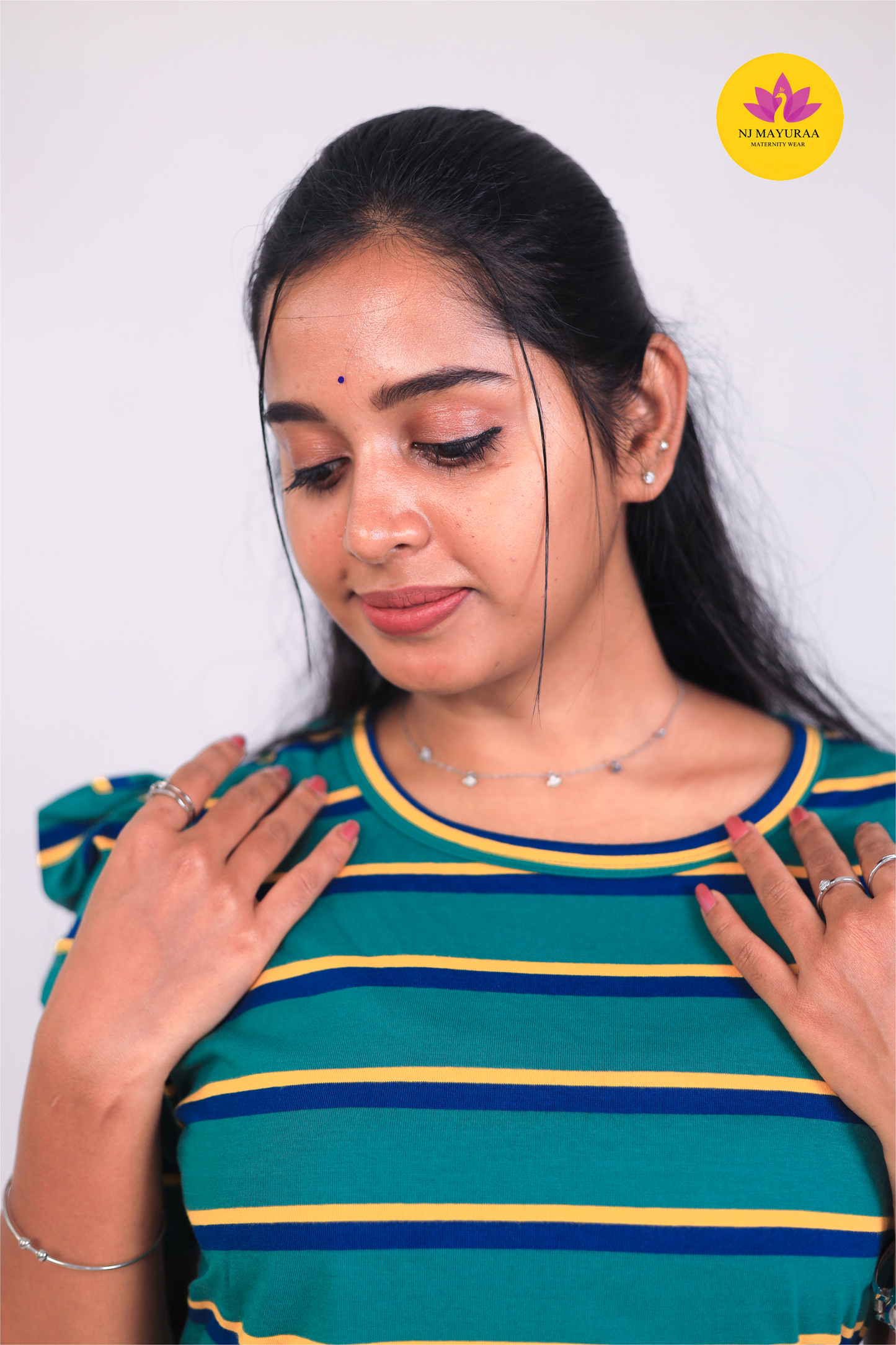 NARAYANI 6 -ZIPLESS MATERNITY WEAR PUFF SLEEVE