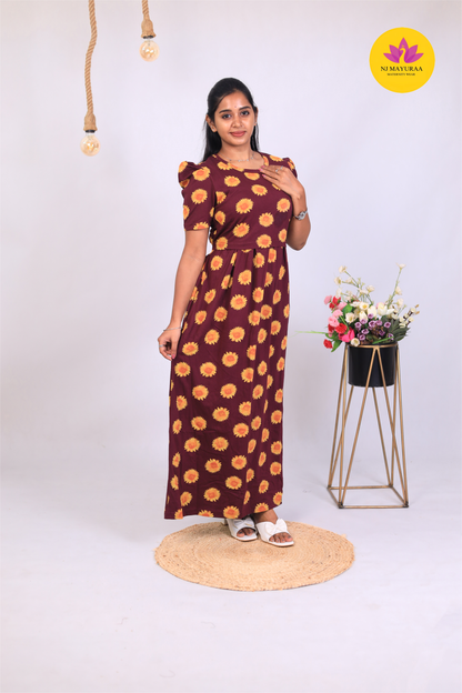 NARAYANI 14 -ZIPLESS MATERNITY WEAR PUFF SLEEVE