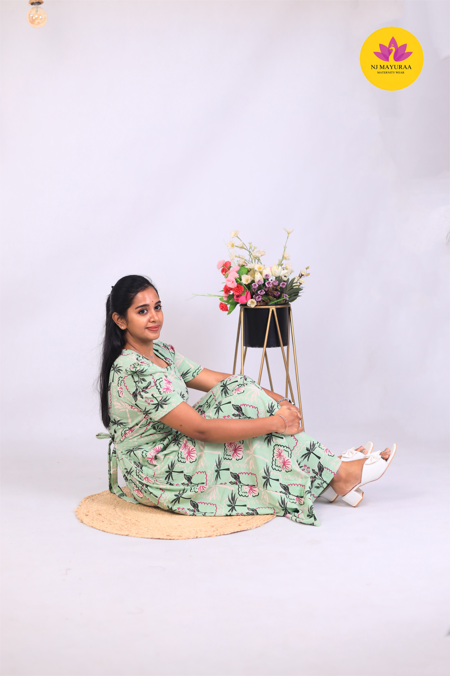 NARAYANI 16 -ZIPLESS MATERNITY WEAR PUFF SLEEVE