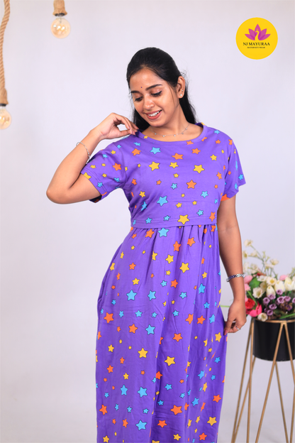 NARAYANI 17 -ZIPLESS MATERNITY WEAR PUFF SLEEVE