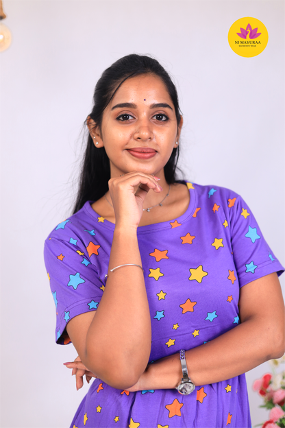 NARAYANI 17 -ZIPLESS MATERNITY WEAR PUFF SLEEVE