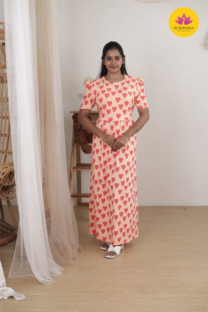NARAYANI 33 -ZIPLESS MATERNITY WEAR PUFF SLEEVE