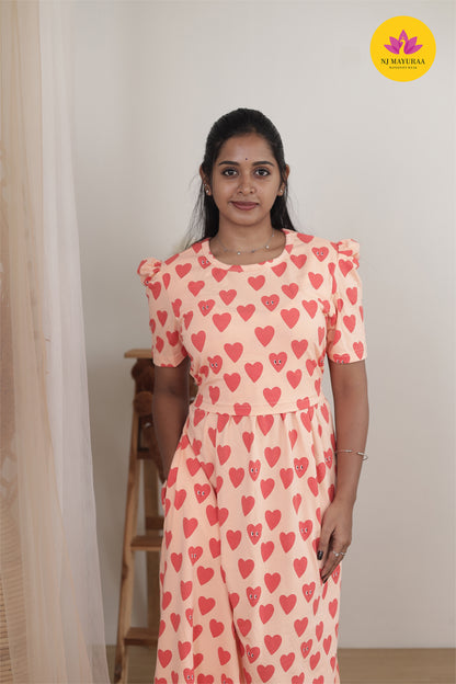 NARAYANI 33 -ZIPLESS MATERNITY WEAR PUFF SLEEVE