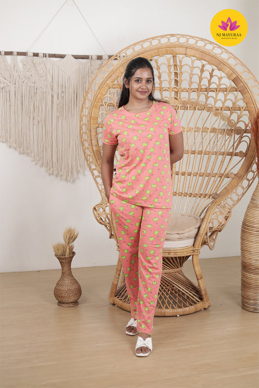 NARAYANI 38 - LADIES LOUNGE NIGHT WEAR SET WITH ROPE AND PACKET