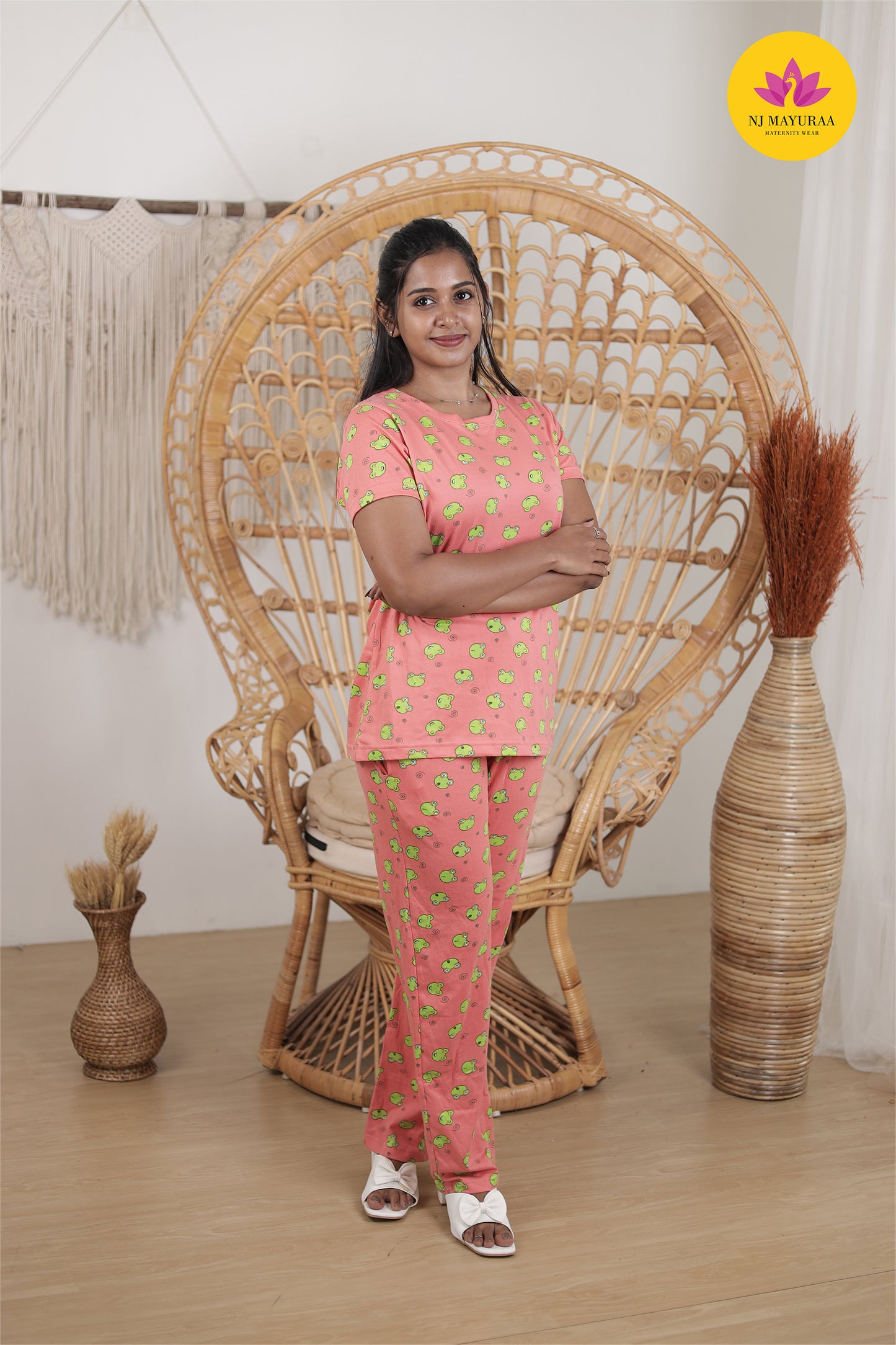 NARAYANI 38 - LADIES LOUNGE NIGHT WEAR SET WITH ROPE AND PACKET