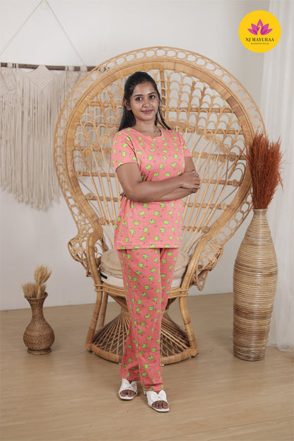 NARAYANI 38 - LADIES LOUNGE NIGHT WEAR SET WITH ROPE AND PACKET