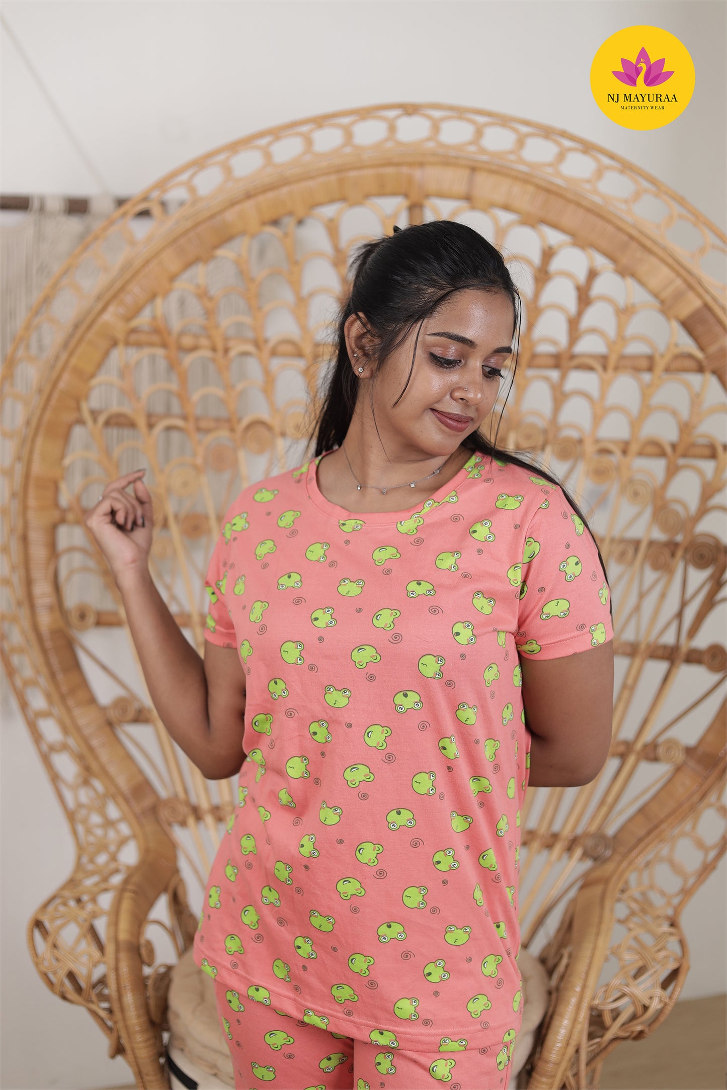 NARAYANI 38 - LADIES LOUNGE NIGHT WEAR SET WITH ROPE AND PACKET