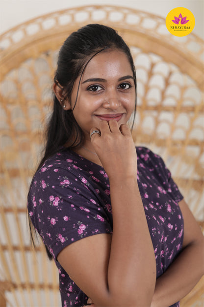 NARAYANI 39 - LADIES LOUNGE NIGHT WEAR SET WITH ROPE AND PACKET