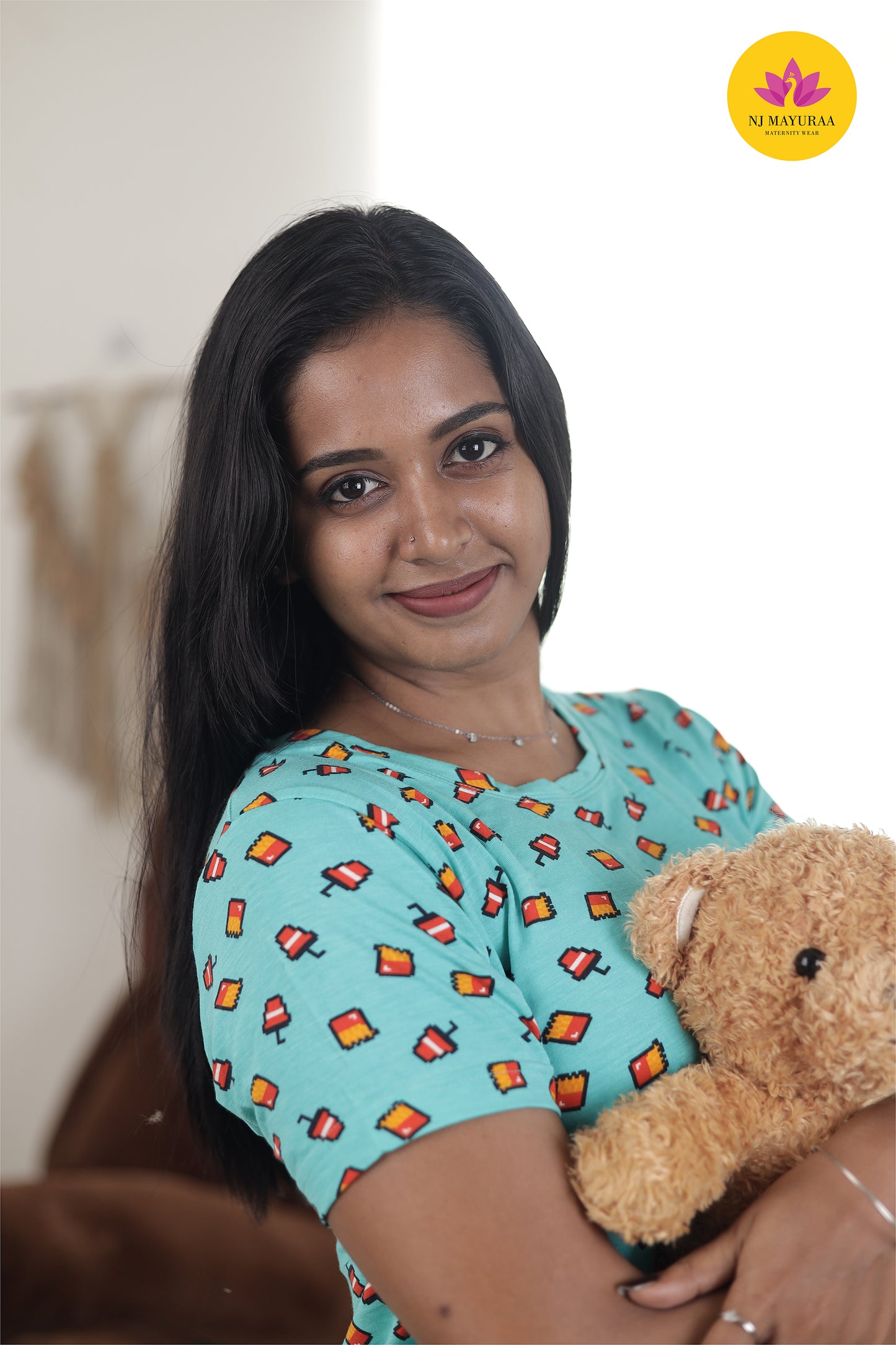 NARAYANI 41 - LADIES LOUNGE NIGHT WEAR SET WITH ROPE AND PACKET