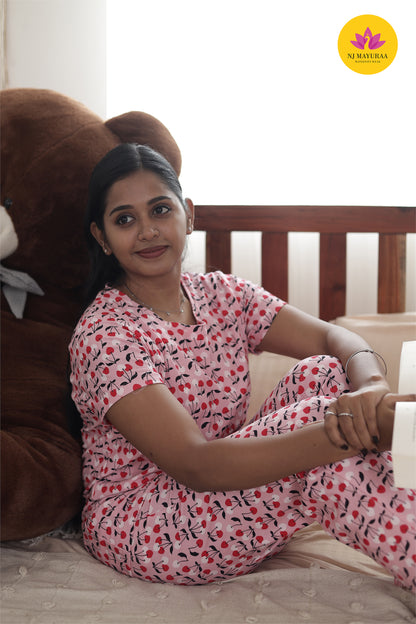 NARAYANI 43 - LADIES LOUNGE NIGHT WEAR SET WITH ROPE AND PACKET