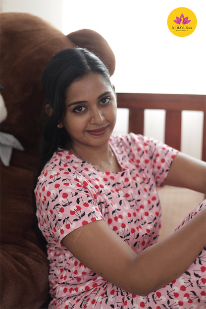 NARAYANI 43 - LADIES LOUNGE NIGHT WEAR SET WITH ROPE AND PACKET