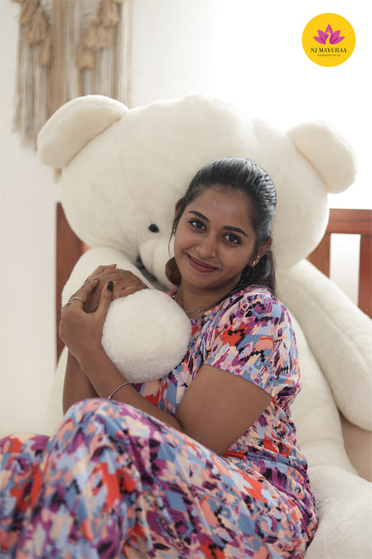 NARAYANI 45 - LADIES LOUNGE NIGHT WEAR SET WITH ROPE AND PACKET ( polycotton)