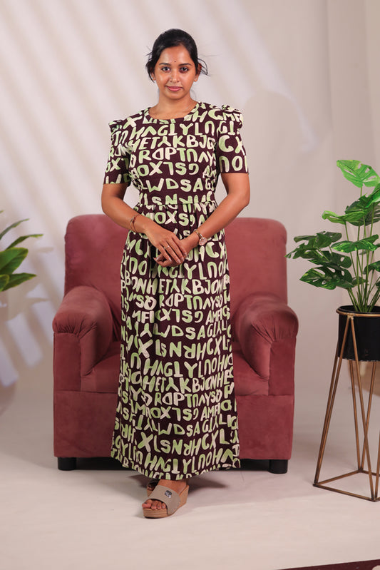 BHADRA19 - ZIPLESS FEEDING MATERNITY WEAR  PUFF SLEEVE