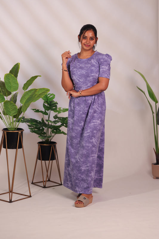 BHADRA24 - ZIPLESS FEEDING MATERNITY WEAR  PUFF SLEEVE
