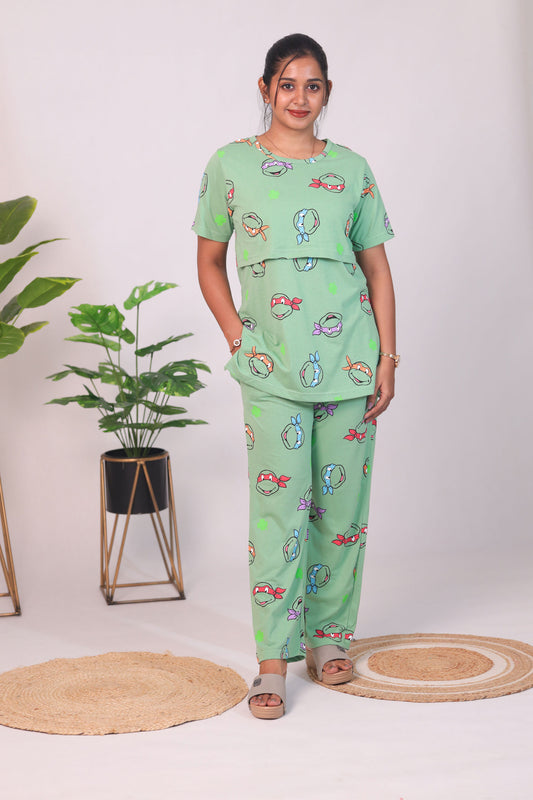 FROG- ZIPLESS FEEDING PANT SET