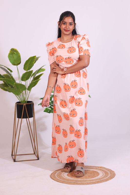 BHADRA2 - ZIPLESS FEEDING MATERNITY WEAR  PUFF SLEEVE