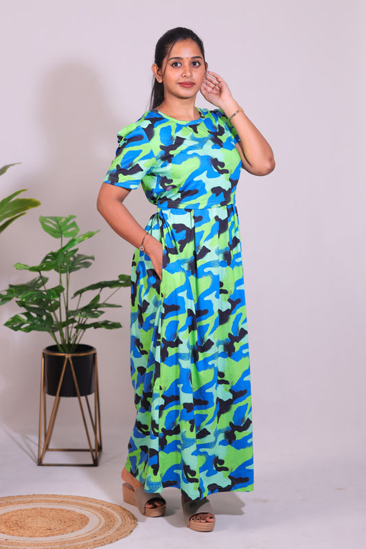 KUVERA15 - ZIPLESS FEEDING MATERNITY WEAR  PUFF SLEEVE
