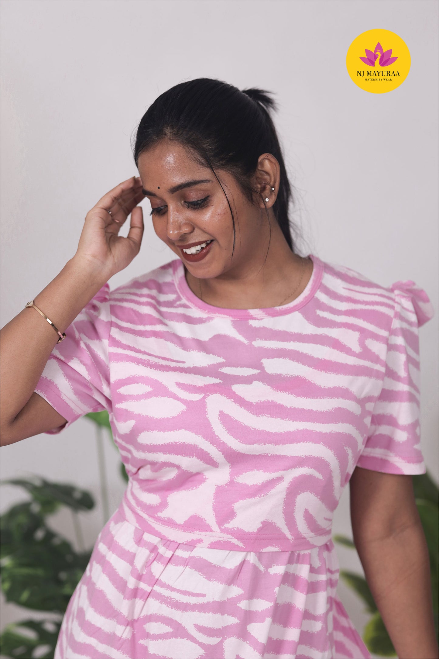 RATNESH 1-zipless feeding maternity wear  midi length