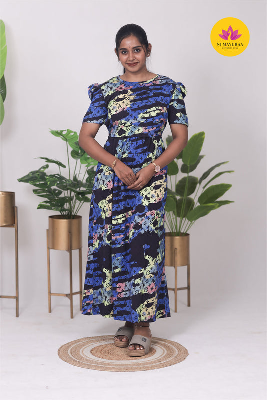 RATNESH 9  - ZIPLESS FEEDING MATERNITY WEAR  PUFF SLEEVE