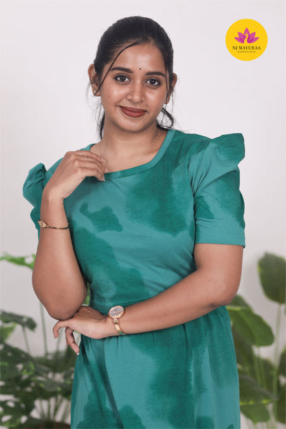 RATNESH 3 - zipless feeding maternity wear  midi length [LENGTH 47 INCHES]