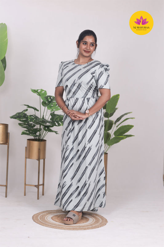 RATNESH 12  - ZIPLESS FEEDING MATERNITY WEAR  PUFF SLEEVE