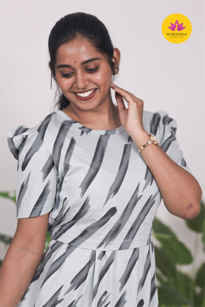 RATNESH 12  - ZIPLESS FEEDING MATERNITY WEAR  PUFF SLEEVE